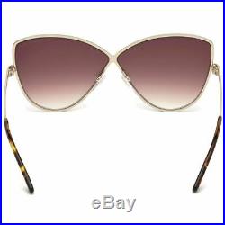 Tom Ford Elise Women's Sunglasses Light Pink Mirrored Lens FT0569 28Z