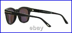 Tom Ford Eugenio FT0676 01E Black Sunglasses Sonnenbrille Brown Lenses Size 52