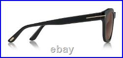 Tom Ford Eugenio FT0676 01E Black Sunglasses Sonnenbrille Brown Lenses Size 52