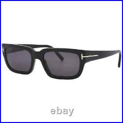 Tom Ford Ezra Smoke Rectangular Unisex Sunglasses FT1075 01A 54 FT1075 01A 54