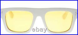 Tom Ford FAUSTO FT 0711 Ivory/Brown 53/20/145 unisex Sunglasses