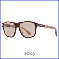 Tom Ford FRANCES Brown Square Men's Sunglasses FT1081 52E 58 FT1081 52E 58