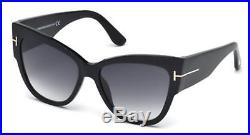 Tom Ford FT 0371 FT0371 Anoushka shiny blk gradient smoke 01B Sunglasses