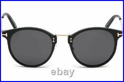 Tom Ford FT 0673 01A Shiny Black/ Smoke Lens Sunglasses 51mm New Authentic
