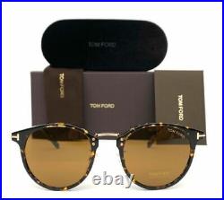 Tom Ford FT 0673 52E Dark Havana / Brown Lens Sunglasses 51mm New Authentic