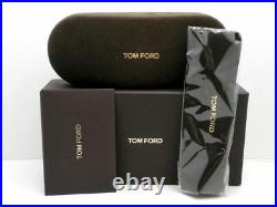 Tom Ford FT 0692 12N KIP Shiny Dark Ruthenium Green Lens Sunglasses 58mm New