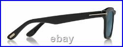 Tom Ford FT 0751 Dax 01V Shiny Black/Blue Polarized Men's Sunglasses