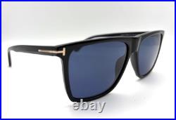 Tom Ford FT 0832 -N 01A Fletcher Sunglasses Black with Blue Lenses