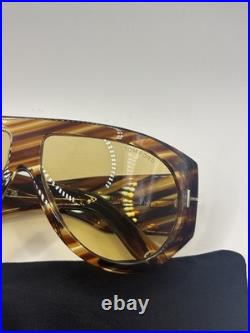 Tom Ford FT 1044 Bronson 56E Havana Brown Rectangular Men's Sunglasses