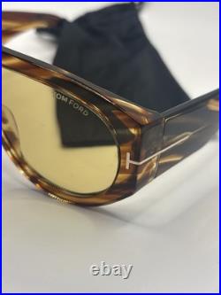 Tom Ford FT 1044 Bronson 56E Havana Brown Rectangular Men's Sunglasses