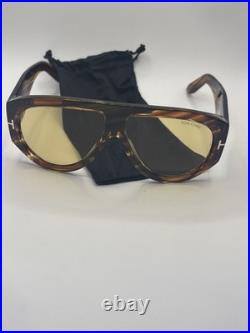 Tom Ford FT 1044 Bronson 56E Havana Brown Rectangular Men's Sunglasses