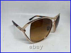 Tom Ford FT 1091 28 F Gold Brown Shaded Sunglasses 62-16-120mm Comes with Full Set