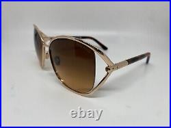 Tom Ford FT 1091 28 F Gold Brown Shaded Sunglasses 62-16-120mm Comes with Full Set