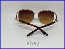 Tom Ford FT 1091 28 F Gold Brown Shaded Sunglasses 62-16-120mm Comes with Full Set