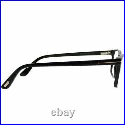 Tom Ford FT 5295 001 Shiny Black Plastic Rectangle Eyeglasses 56mm