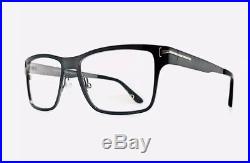 Tom Ford FT 5474 12V Eyeglasses Rectangular Ruthenium Frame Clip Sunglasses New