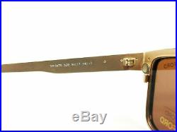 Tom Ford FT 5475 32E Eyeglasses Rectangular Gold Brown Frame Clip Sunglasses New