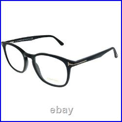 Tom Ford FT 5505 001 Black Plastic Square Eyeglasses 52mm
