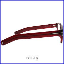 Tom Ford FT 5527 066 Shiyn Red Plastic Rectangle Sunglasses Demo