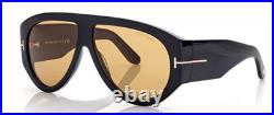 Tom Ford FT Bronson 1044/S 01E Shiny Black Yellow Lens Sunglasses Authentic New Tom Ford FT Bronson 1044/S 01E Shiny Black Yellow Lens Sunglasses Authentic New