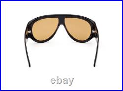 Tom Ford FT Bronson 1044/S 01E Shiny Black Yellow Lens Sunglasses Authentic New Tom Ford FT Bronson 1044/S 01E Shiny Black Yellow Lens Sunglasses Authentic New