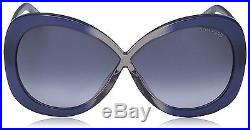 Tom Ford FT0226/S Margot 92W Blue Gradient Authentic TF226 Women Sunglasses
