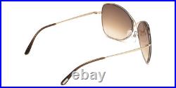Tom Ford FT0250 Colette Sunglasses Women Butterfly 63mm New 100% Authentic