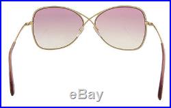 Tom Ford FT0250/S 28B Colette Gold Oval Sunglasses