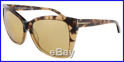 Tom Ford FT0295/S 53J Carli Tortoise Gradient Square Sunglasses