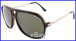 Tom Ford FT0333/S 03B DAMIAN Black/Havana Aviator sunglasses