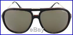 Tom Ford FT0333/S 03B DAMIAN Black/Havana Aviator sunglasses