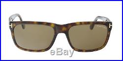 Tom Ford FT0337/S 56J Hugh Medium Havana Rectangle Sunglasses