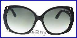 Tom Ford FT0362/S 01B GABRIELLA Black Square Sunglasses