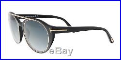 Tom Ford FT0383/S 01W Joan Black Aviator Sunglasses