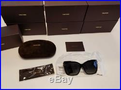 Tom Ford FT0390 / 03D IRINA Black Crystal / Smoke P Lens Women Sunglasses