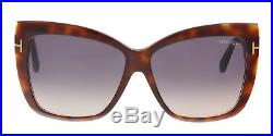 Tom Ford FT0390/S 53F IRINA Medium Havana Oversized Cateye Sunglasses