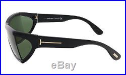 Tom Ford FT0401/S 01N Sasha Shiny Black Rectangle Sunglasses