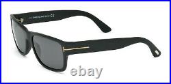 Tom Ford FT0445 02D Sunglasses Matte Black/ Smoke Polarized Lens Authentic