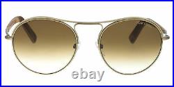 Tom Ford FT0449/S 33F Jessie Bronze/Brown Aviator Sunglasses
