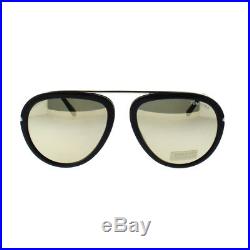 Tom Ford FT0452 01C Black Men's Full Rim Aviator Sunglasses
