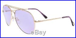Tom Ford FT0497/S 28Y INDIANA Gold Aviator Sunglasses
