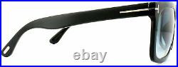 Tom Ford FT0513 01W Shiny Black Morgan Square Sunglasses Lens Category 2 Size 5