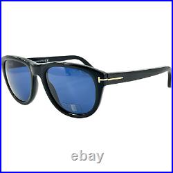 Tom Ford FT0520 Benedict Mens Plastic Sunglass 01V Shiny Black 53-20 Italy