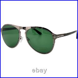 Tom Ford FT0525 BRADBURRY Mens Metal Sunglass 14N Shiny Light Ruthenium 56-18