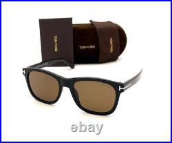 Tom Ford FT0595 01J Black / Brown 52mm Sunglasses