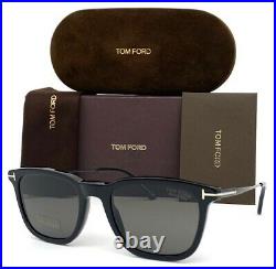 Tom Ford FT0625 01D Black / Gray Polarized 53mm Sunglasses TF0625