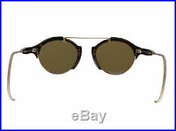 Tom Ford FT0631 52J 49MM Farrah-02 Dark Havana/Gold Round Sunglasses