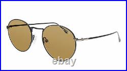 Tom Ford FT0649 01E Ryan Shiny Black Classic Round Sunglasses