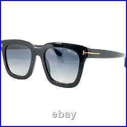 Tom Ford FT0690 SARI Womens Plastic Sunglass 01D Shiny Black 52-20 Italy