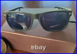 Tom Ford FT0698 Giulio Sunglasses Matte Black Blue Smoke Blue Smoke 59mm Tom Ford FT0698 Giulio Sunglasses Matte Black Blue Smoke Blue Smoke 59mm